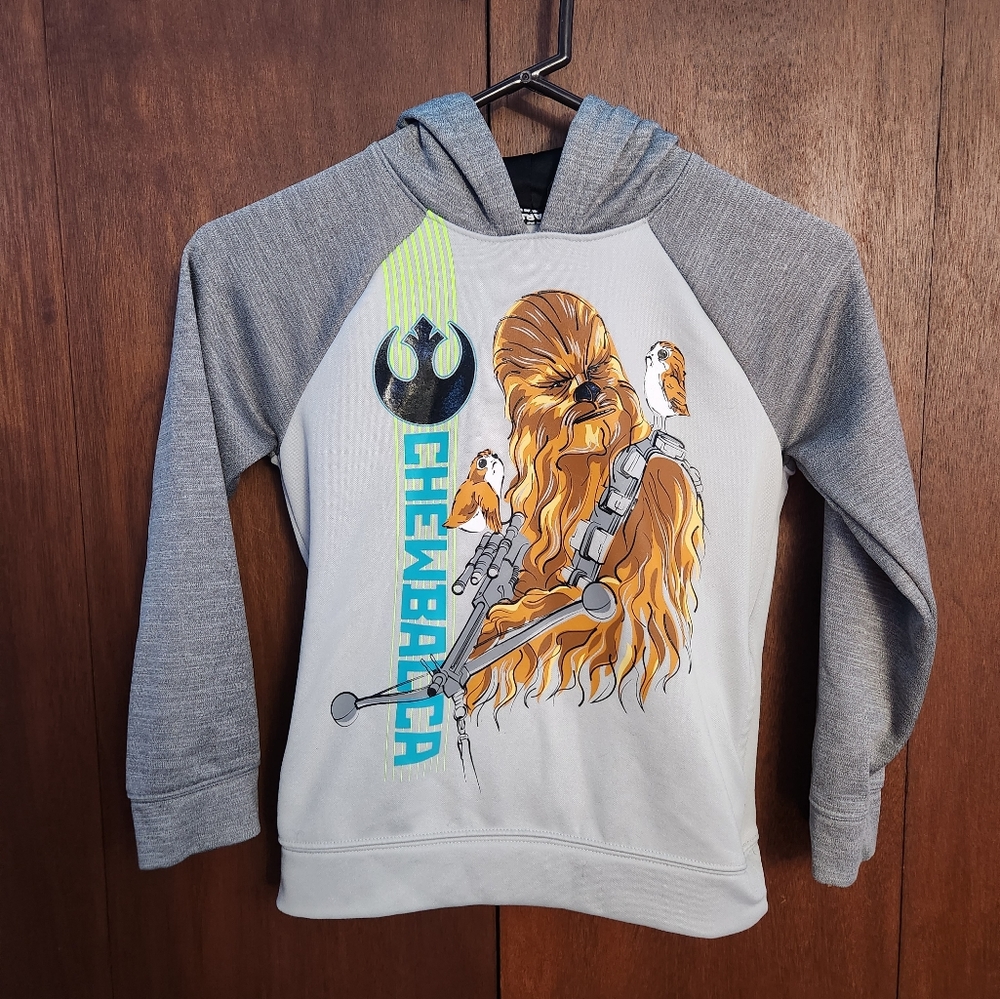 Star wars Chewbacca Kids Pull Over Hoodie. Size 7x